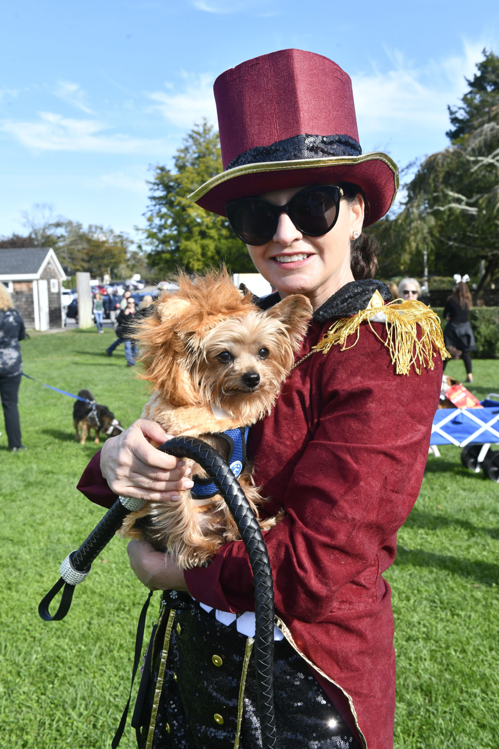 Toni Stanek at Mr. Gucci in Agawam Park in Southampton for the Little Lucy's Pet Parade.  DANA SHAW