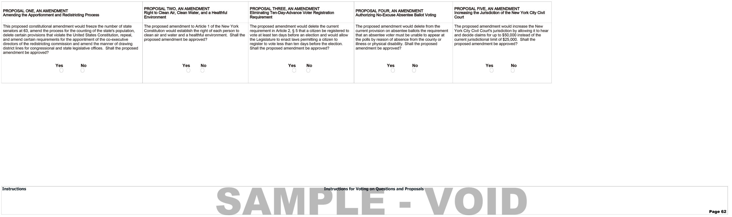 Ballot Proposals Enhanced Voter Access, No; Environment, Yes 27 East