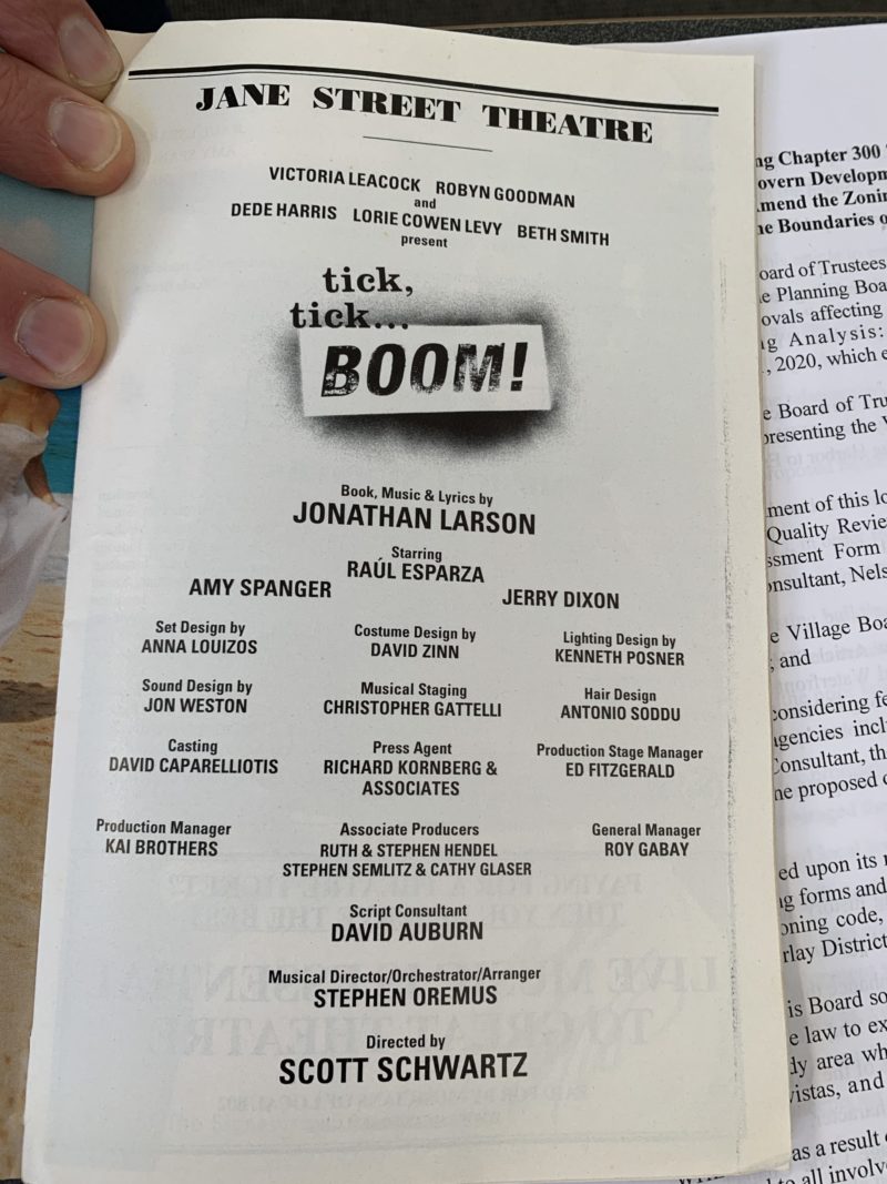 The program for the 2002 production of 
