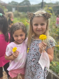 Kindergarten students in Ms. Neuendorf's class at East Quogue enjoy time spent outdoors in the school, an activity teachers say is good for their mental and emotional well being.