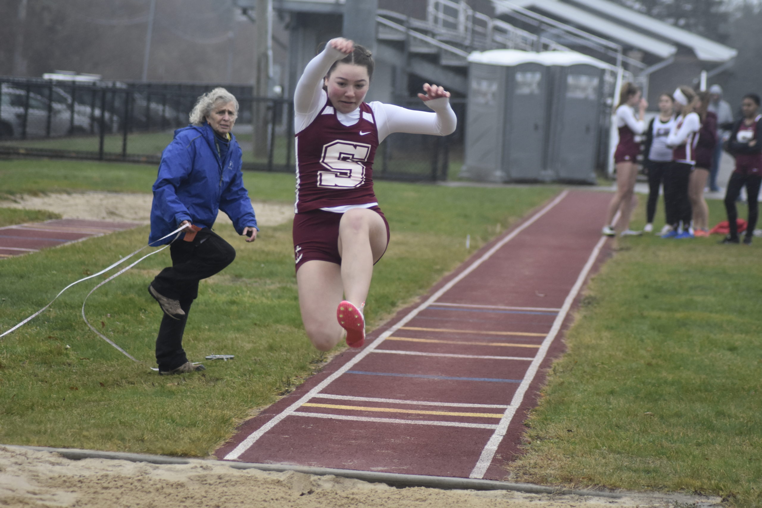 Southampton's Katie Terry in the long jump.