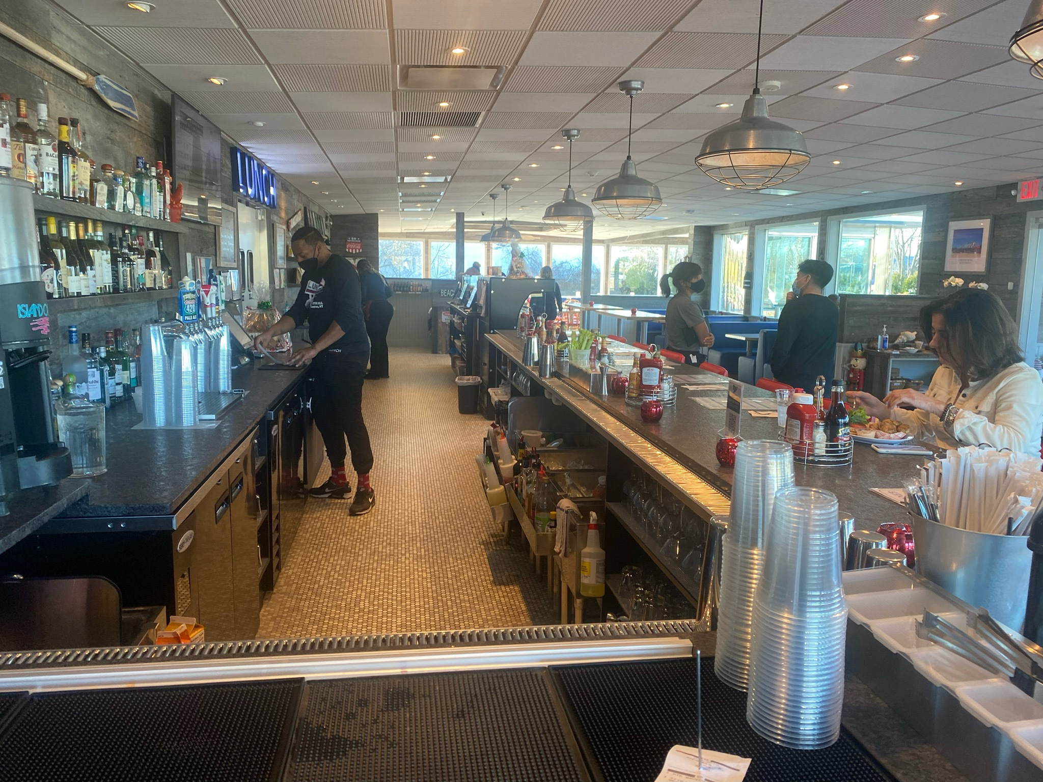 Inside the new Lobster Roll location in Southampton.