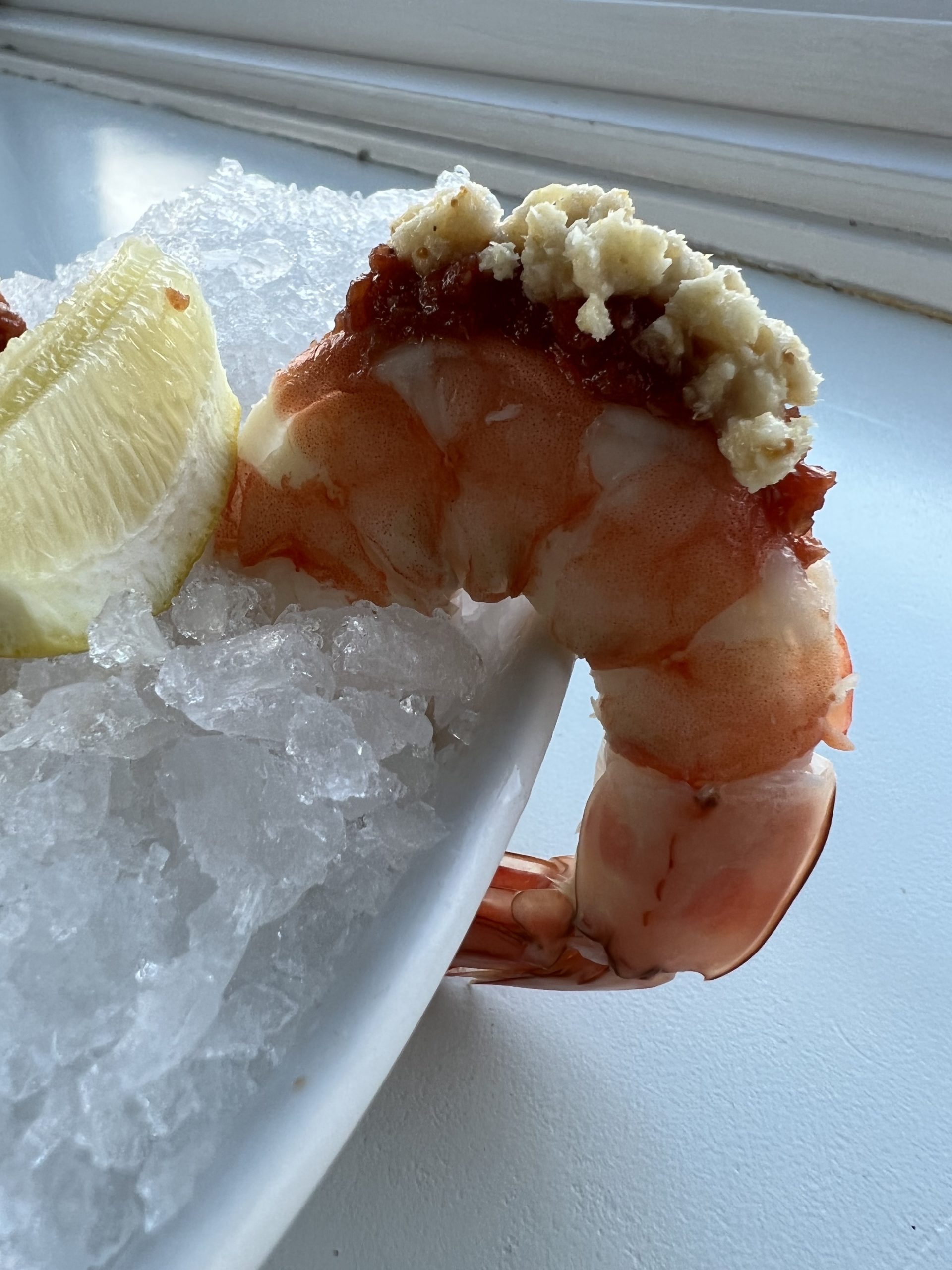 Shrimp cocktail at Manna at Lobster Inn.