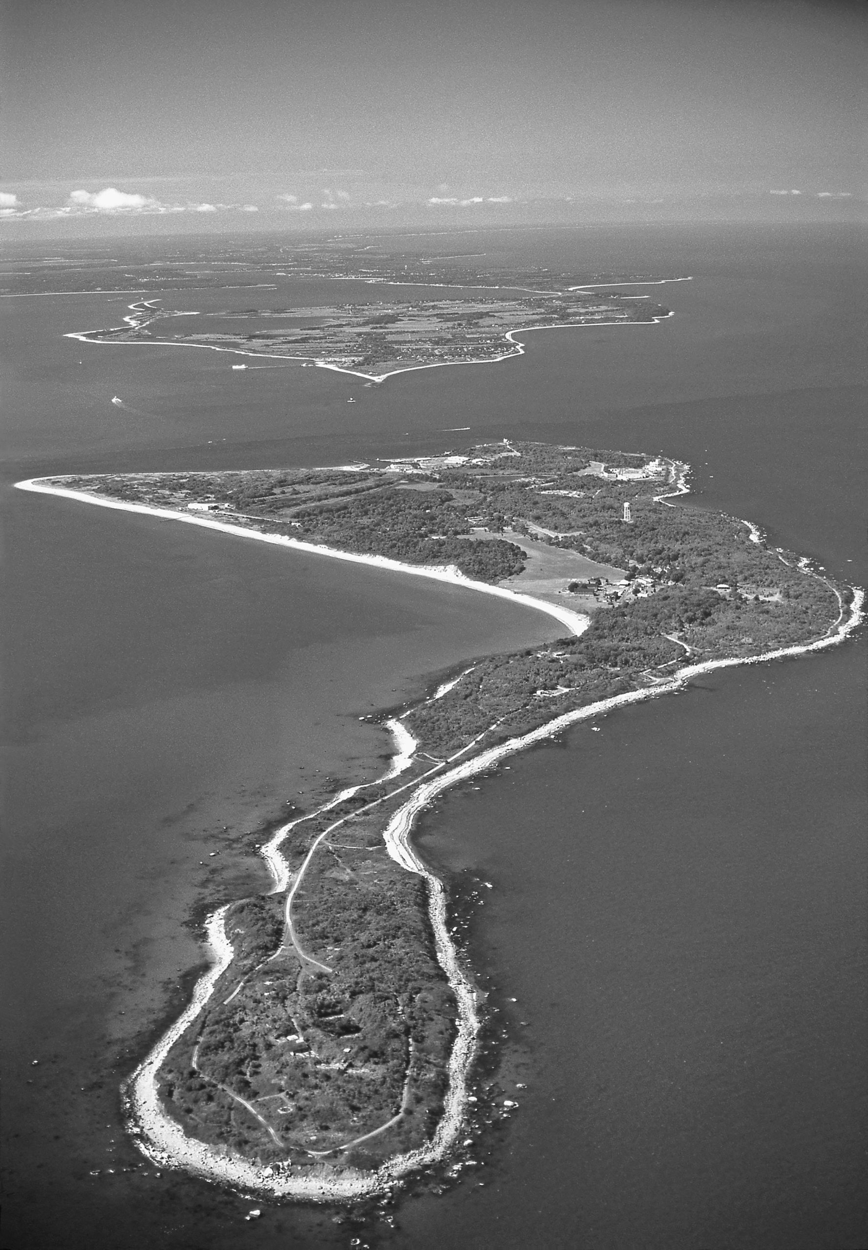 Aerial view of Plum Island.