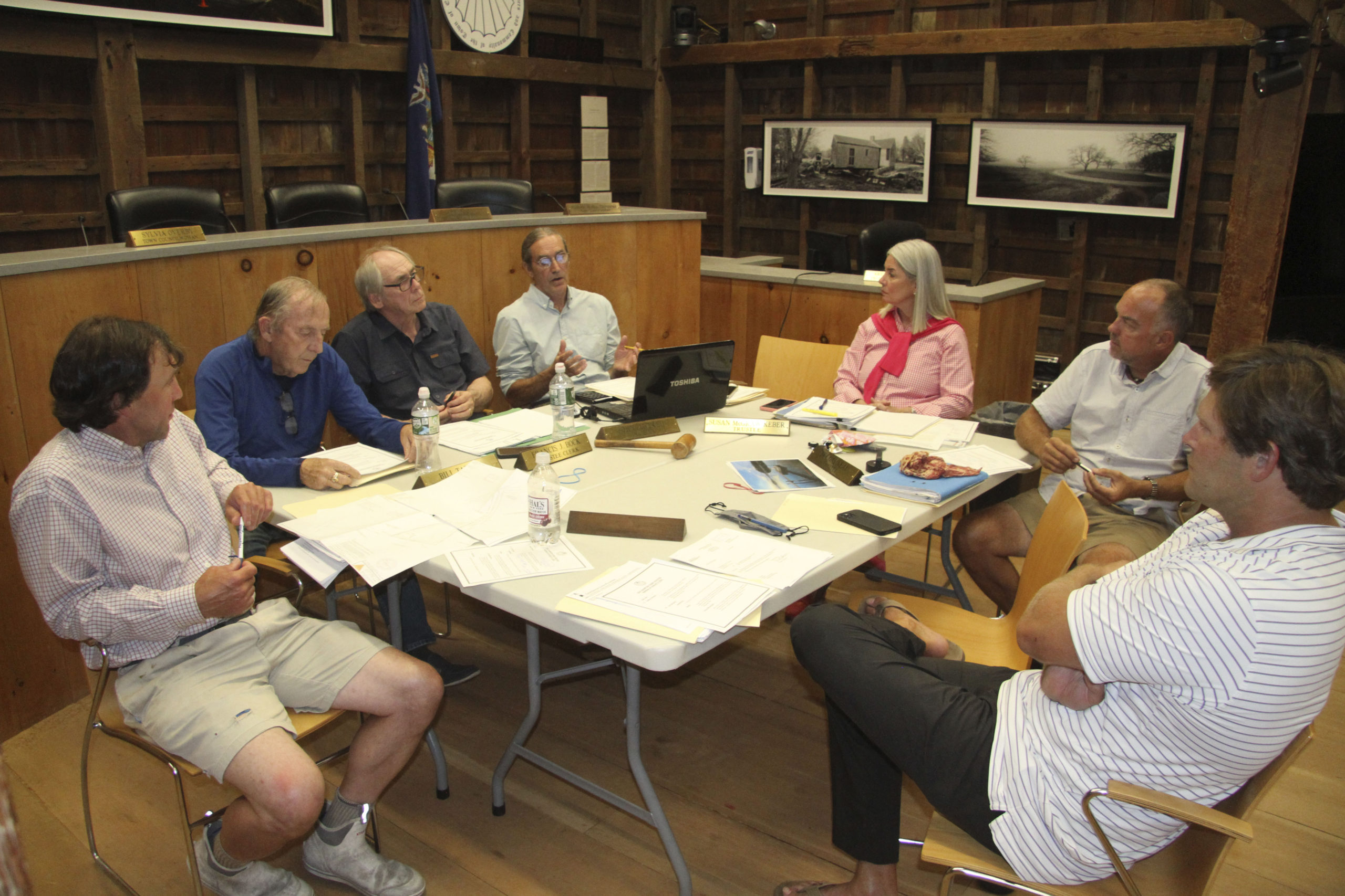 The East Hampton Town Trustees voted on November 22 to impose a moratorium on new docks.  MICHAEL WRIGHT