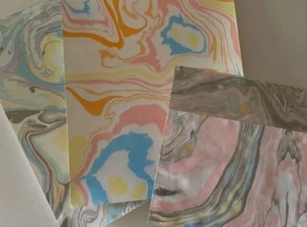 Suminagashi Paper Marbling with Hayley Ferber