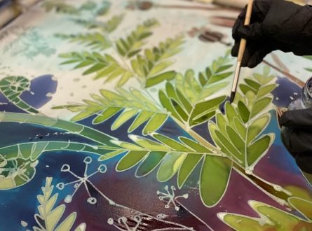 Hot Wax Batik; Painting on Silk with Wax with Oksana Danziger