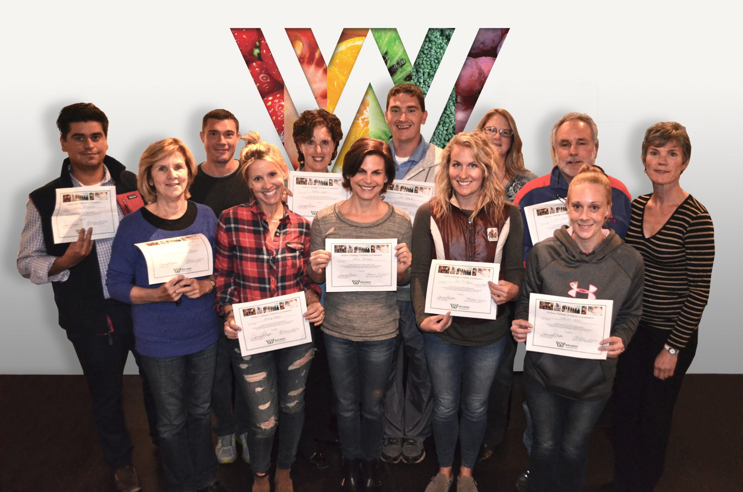 A group of Wellness Challenge graduates with facilitator Peggy Kraus, right. COURTESY WELLNESS FOUNDATION