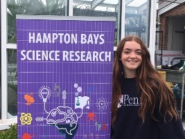 Hampton Bays High School's Lily Simpson-Heavy
was recently honored by the New York State Association for Health, Physical Education,
Recreation and Dance as winners of the Suffolk Zone Student Leadership Award.