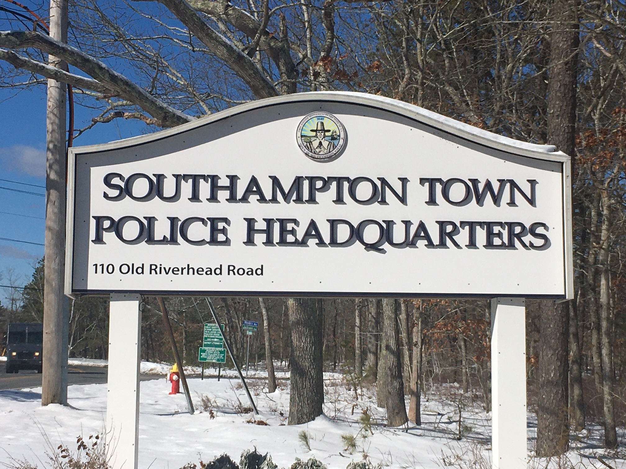 Nearly a third of the Southampton Town Police Department's 100 sworn officers have been on the job over 20 years.         KITTY MERRILL