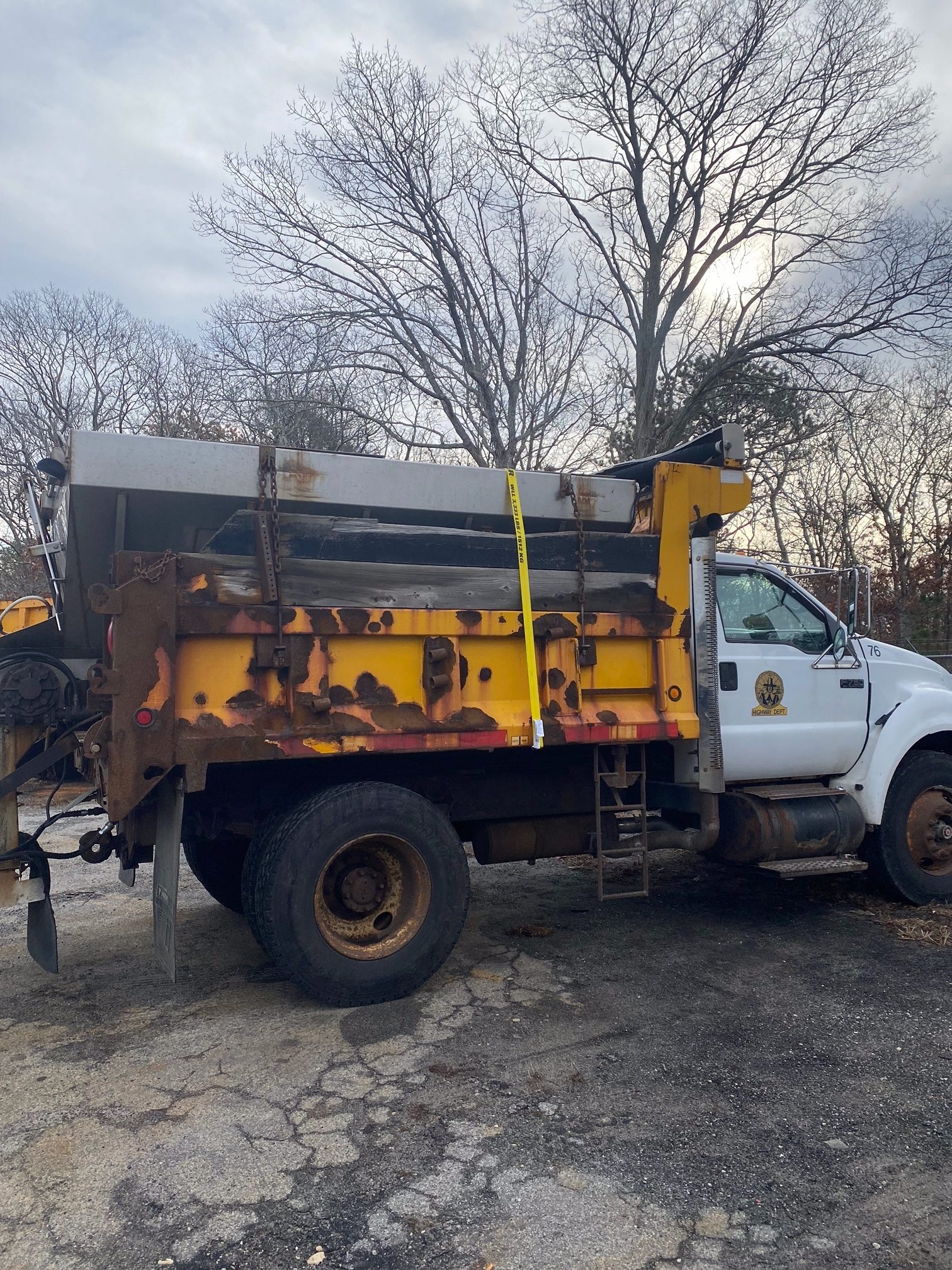 Rust and neglected equipment abounds  in  the Southampton Town Highway Department.
