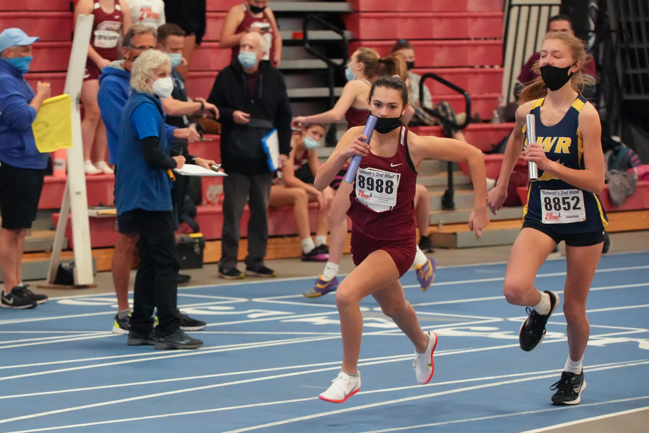 Mariner Sofia Oliveri in the 4x200-meter relay.