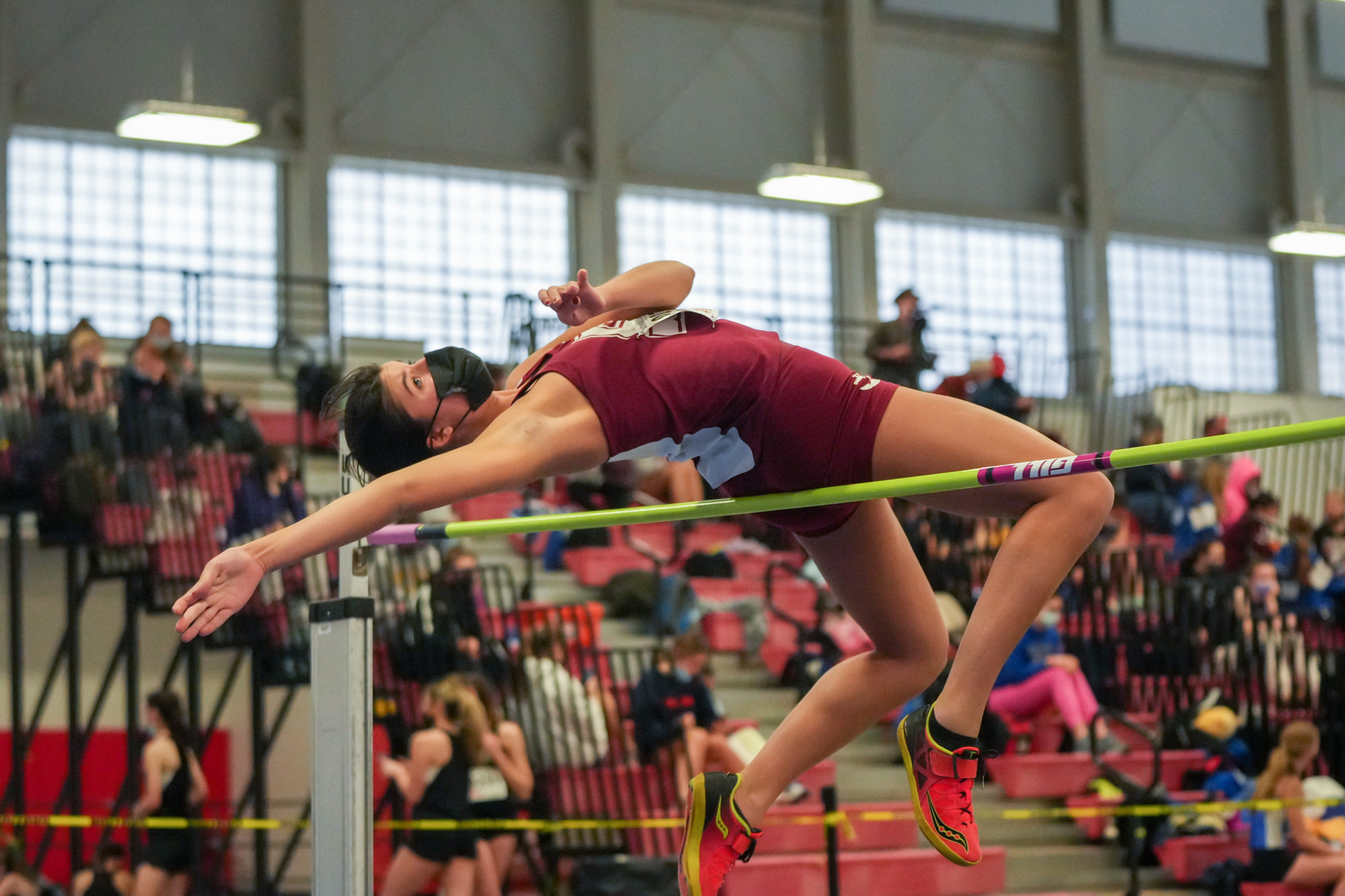 Southampton's Bridget Ferguson was one of just two girls at the Zeitler Relays to reach 5 feet in the high jump.
