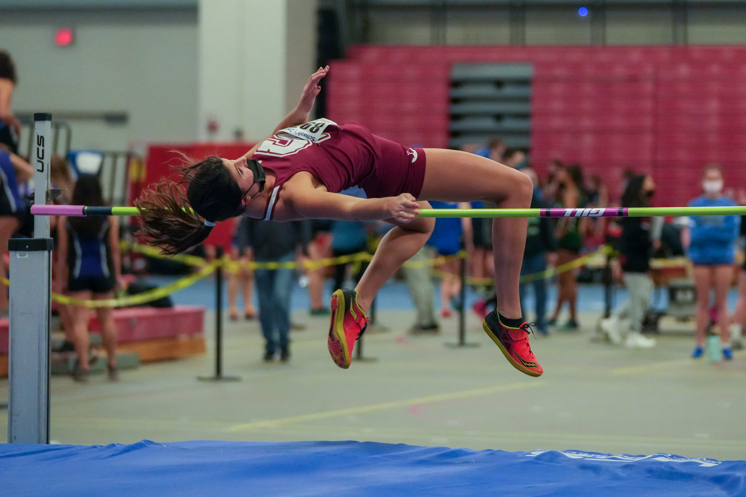 Southampton's Bridget Ferguson was one of just two girls at the Zeitler Relays to reach 5 feet in the high jump.