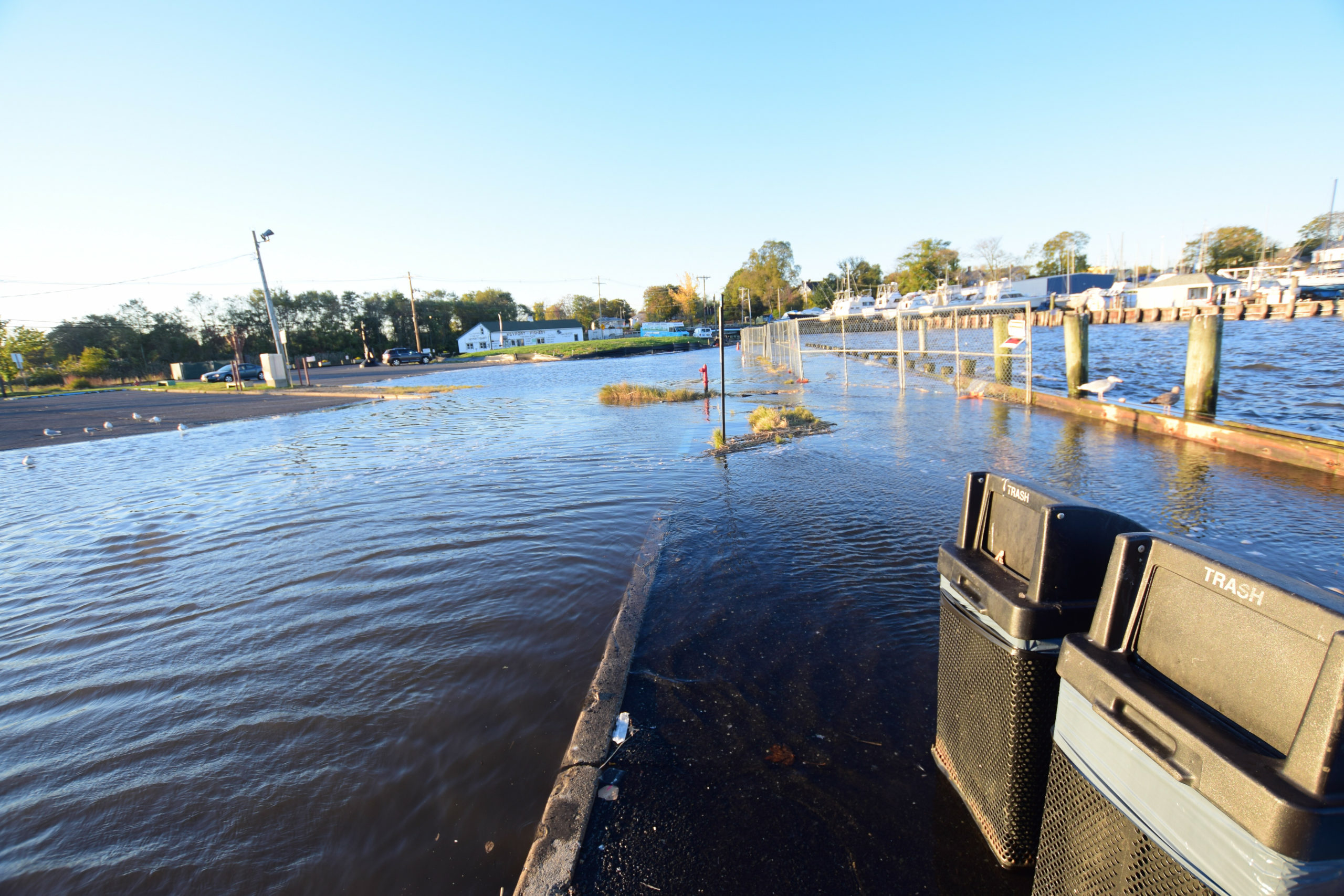Flooding in Keyport, New Jersey, in November 2021.