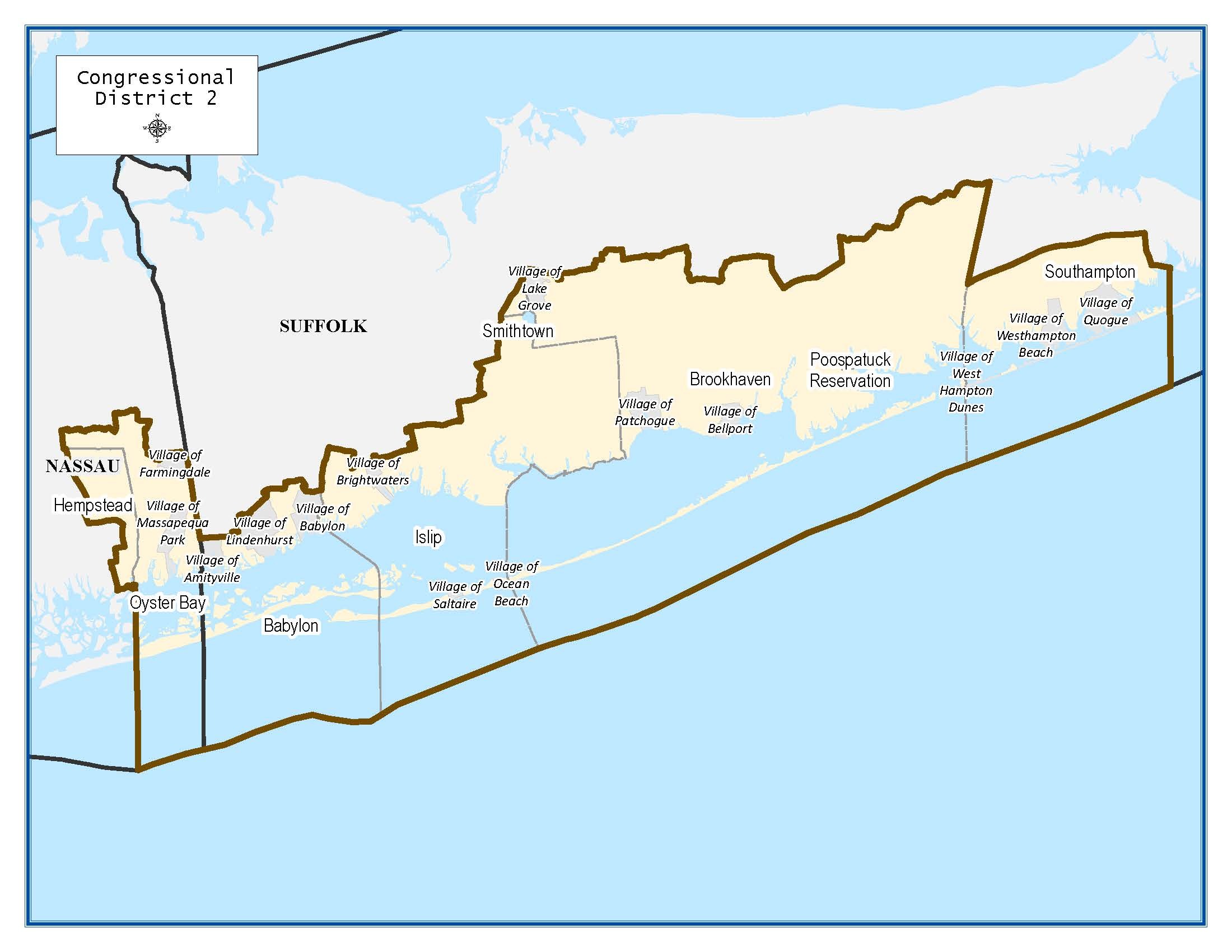 New Congressional Districting Could Load NY-1 In Favor Of Democrats 