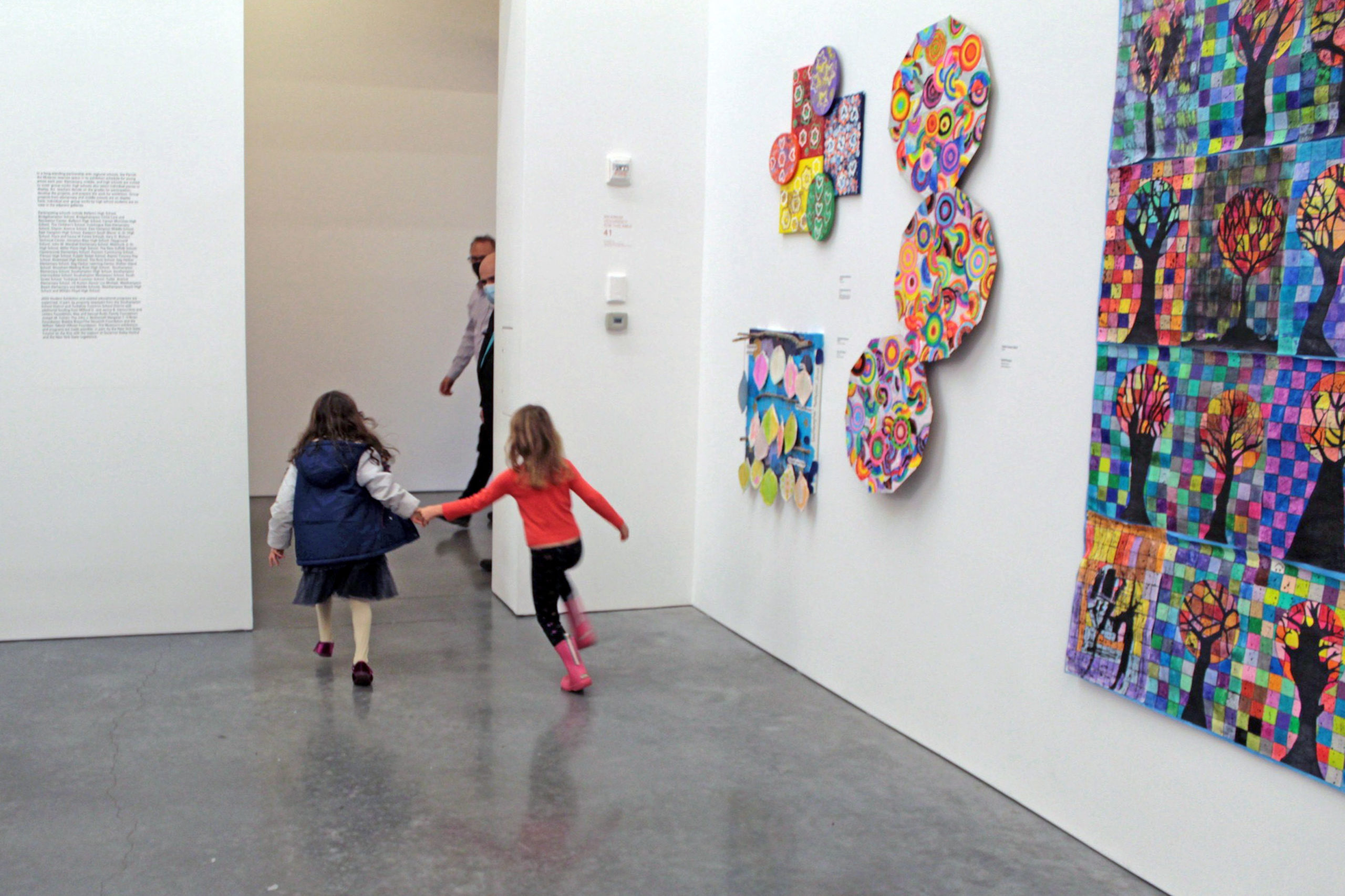 Children explore the galleries during the opening of the Parrish's Student Art Exhibition. TOM KOCHIE