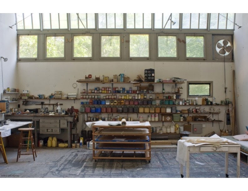 Inside the studio that once belonged to artist James Brooks. GARY MAMAY