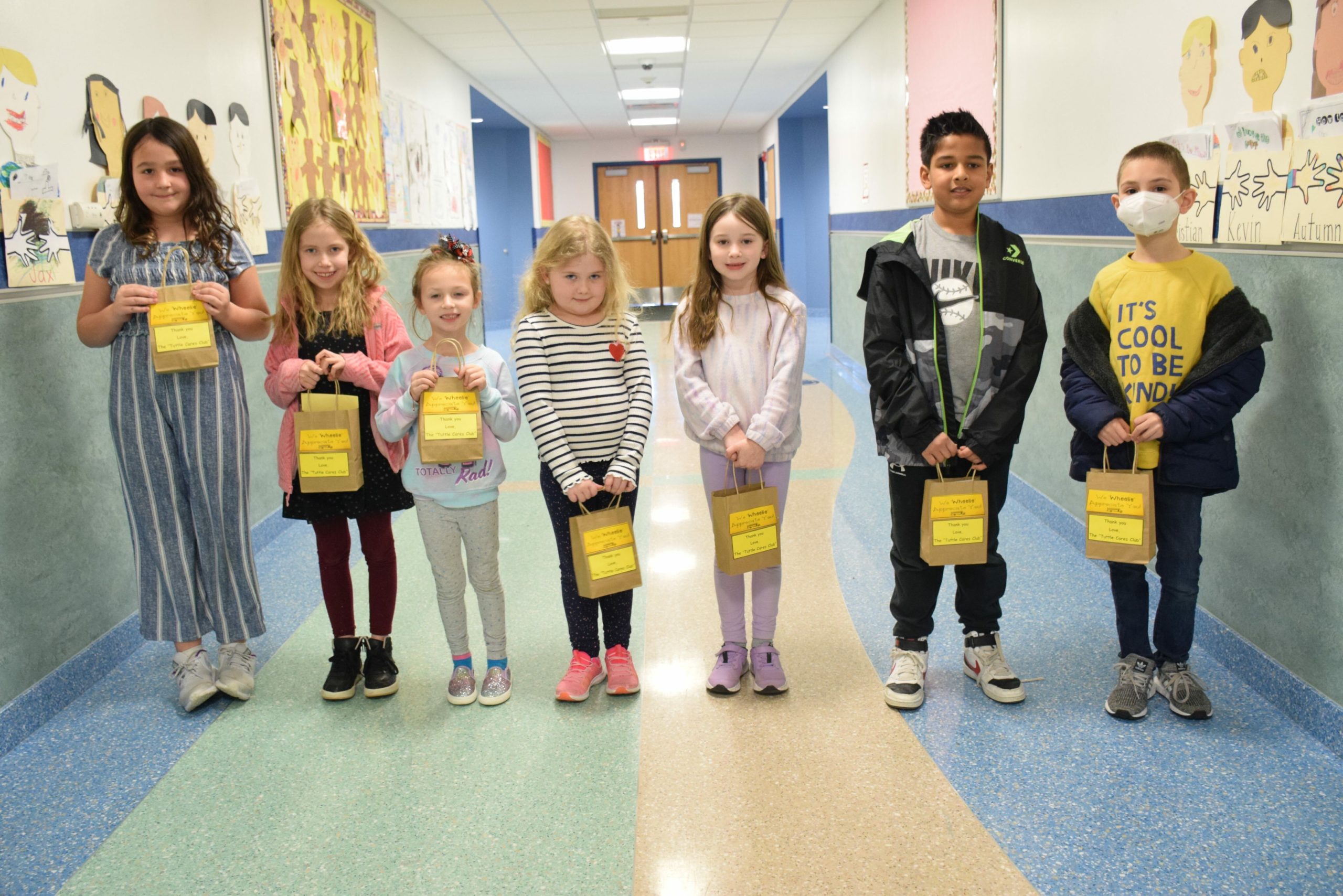 Students in the Tuttle Avenue Elementary School Tuttle Cares Club, led by adviser Nicole Rau, recently celebrated the school’s bus drivers as part of Bus Driver Appreciation Week.