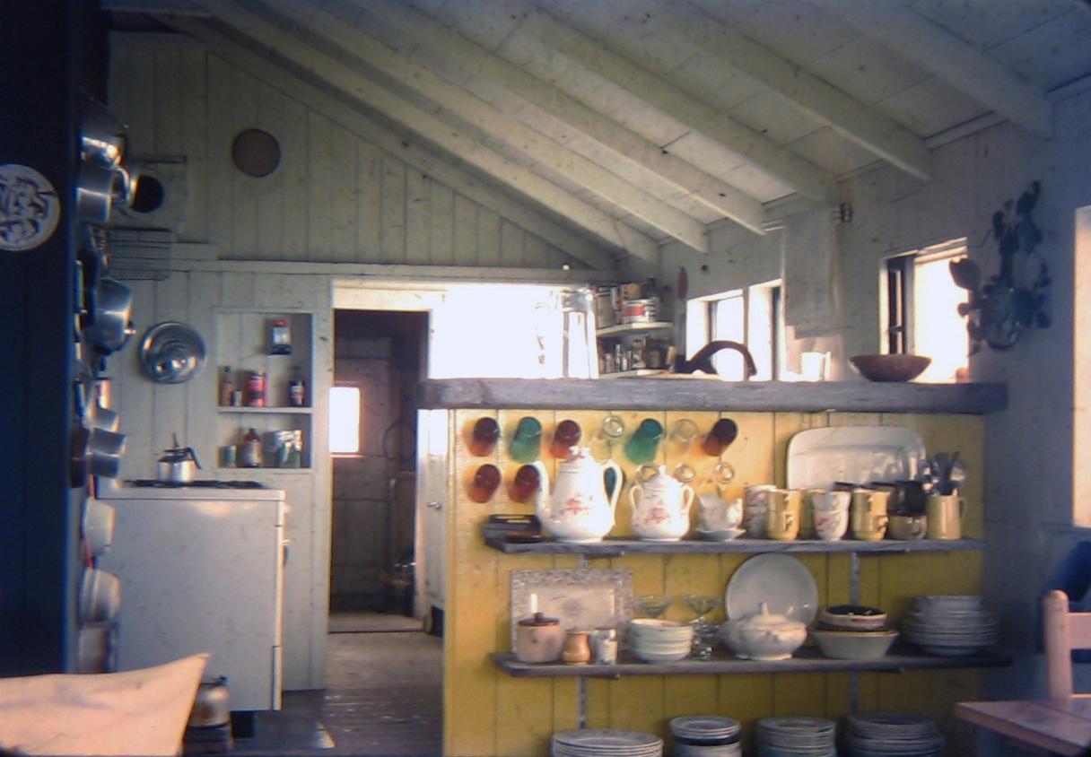 Inside the kitchen of the home where artists James Brooks and Charlotte Park once lived. COURTESY HELEN HARRISON