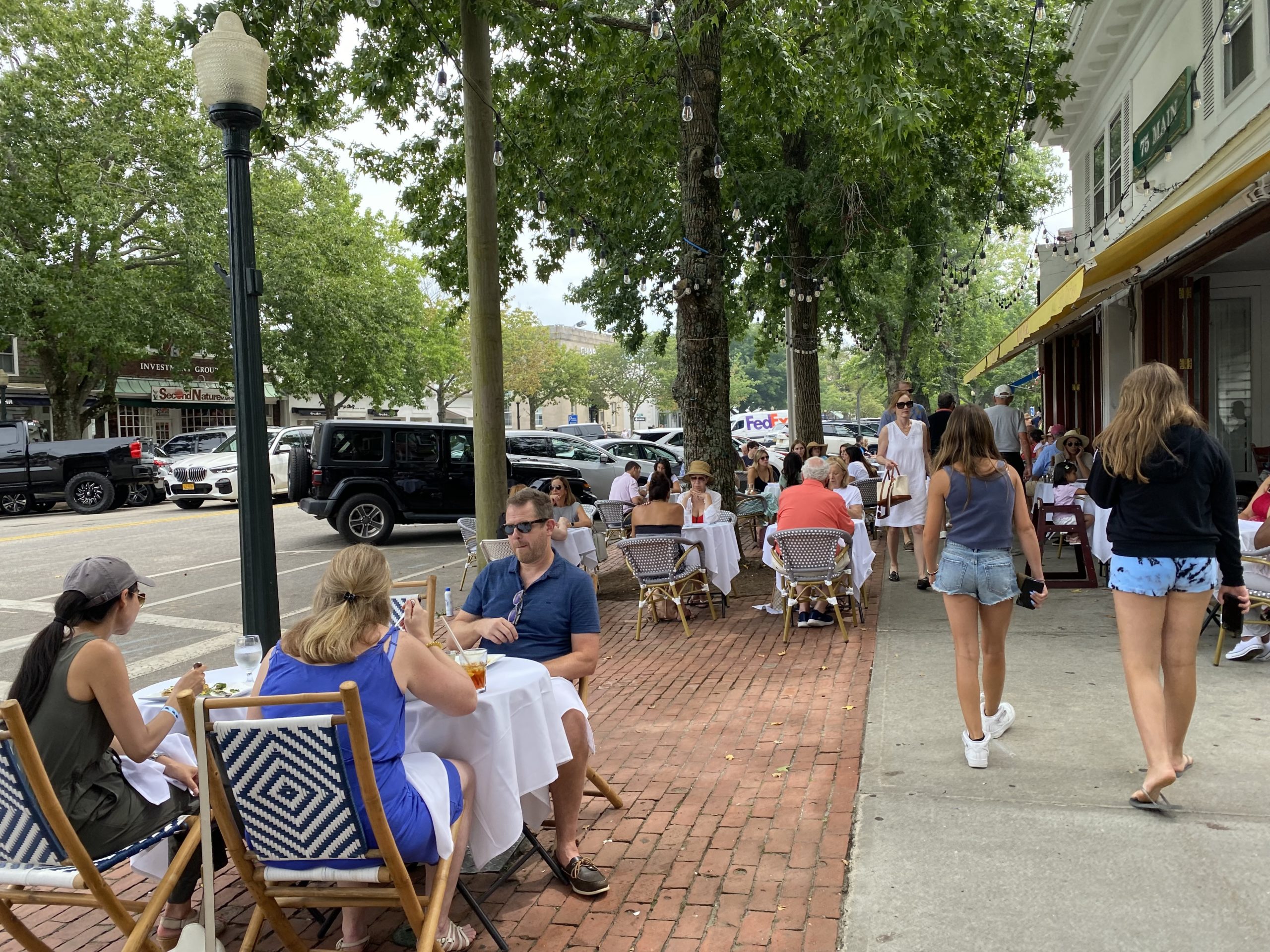 East Hampton and Southampton are making changes to rules to help restaurants continue using more outdoor spaces for dining like they were allowed to do under the pandemic's emergency rules.