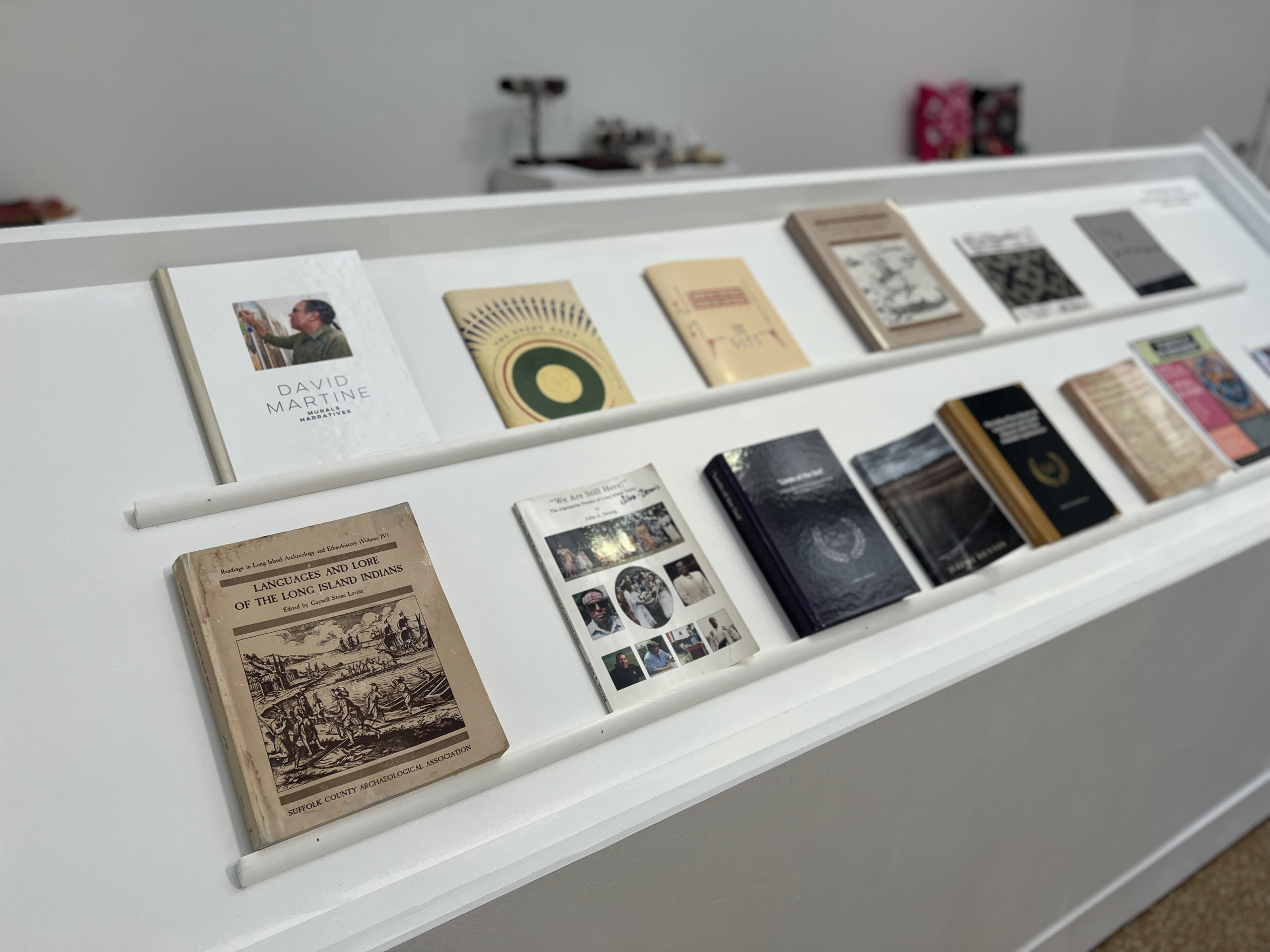 A book display is included in the Southampton Arts Center exhibition 
