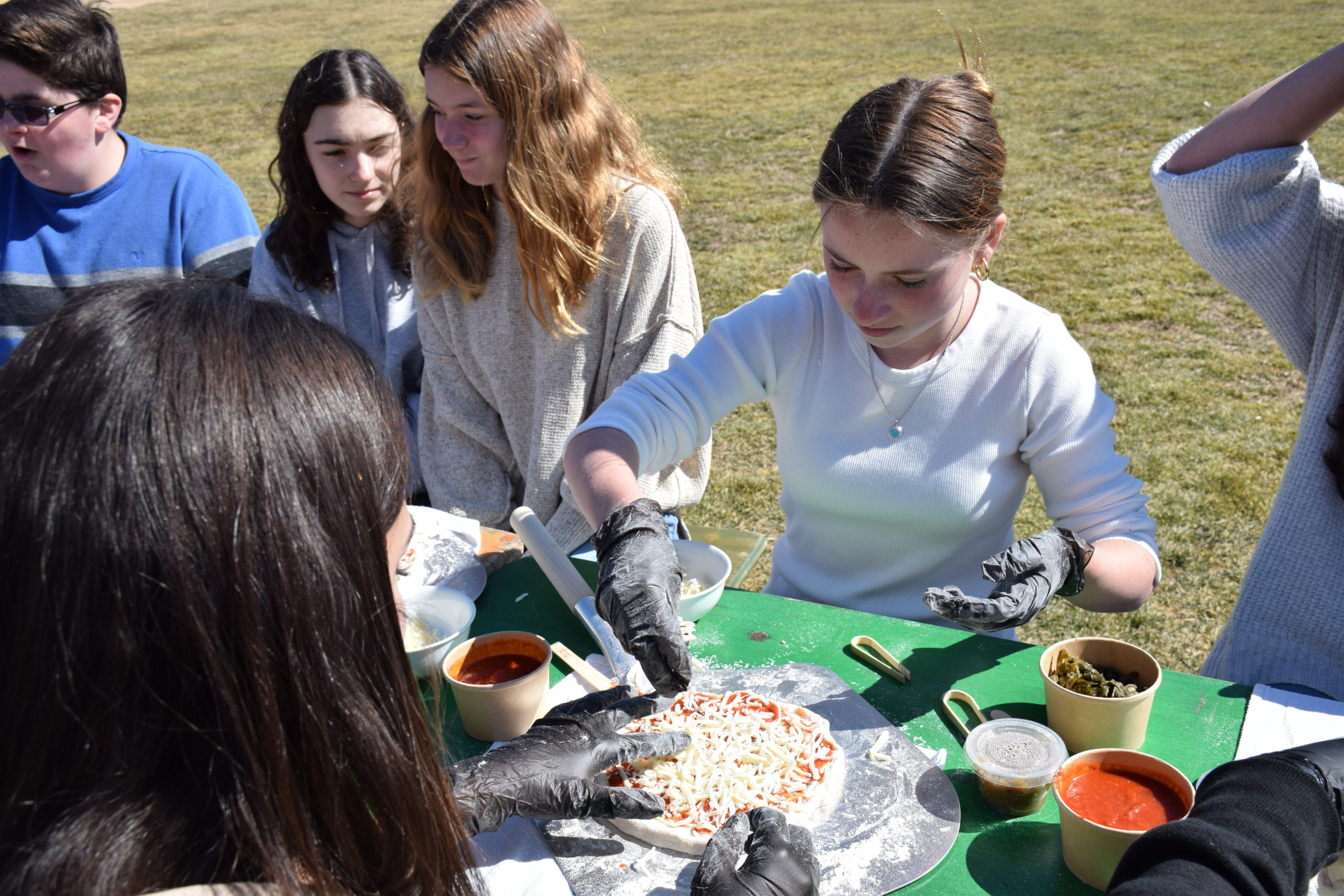 Westhampton Beach Middle School students created delicious artisanal pizzas through a program with Hamptons Aristocrat and Early Girl Farm.