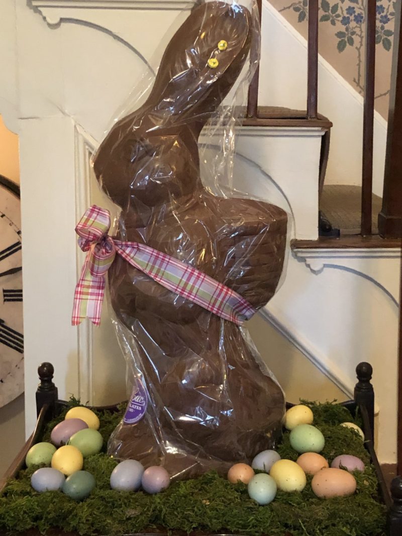 The 1770 House will raffle off this chocolate bunny to benefit the Flying Point Foundation for Autism.