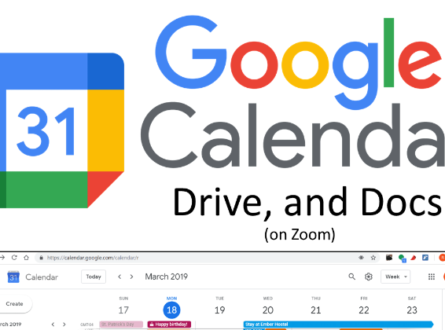 Google Calendar, Drive, and Docs (Zoom)