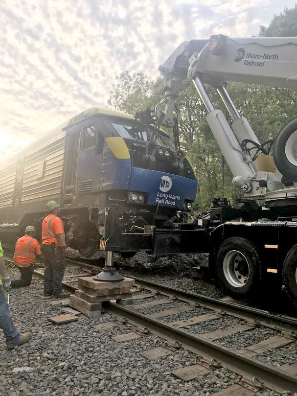 The derailment in Speonk in 2019.  EXPRESS FILE