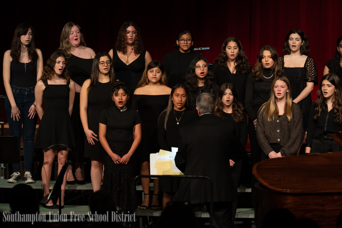 Southampton High School musicians and artists recently participated in the district's annual Spring Arts Festival on April 7. COURTESY SOUTHAMPTON SCHOOL DISTRICT