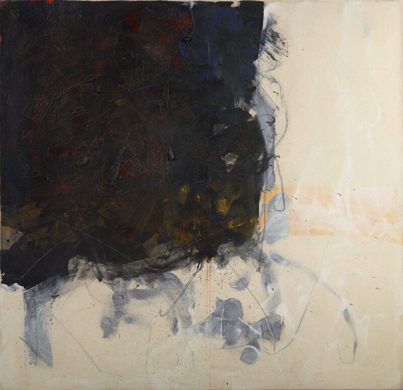 Frank Wimberley, “Untitled Composition,” 1996. Acrylic on canvas, 54” x 56.” COURTESY BERRY CAMPBELL GALLERY, NEW YORK