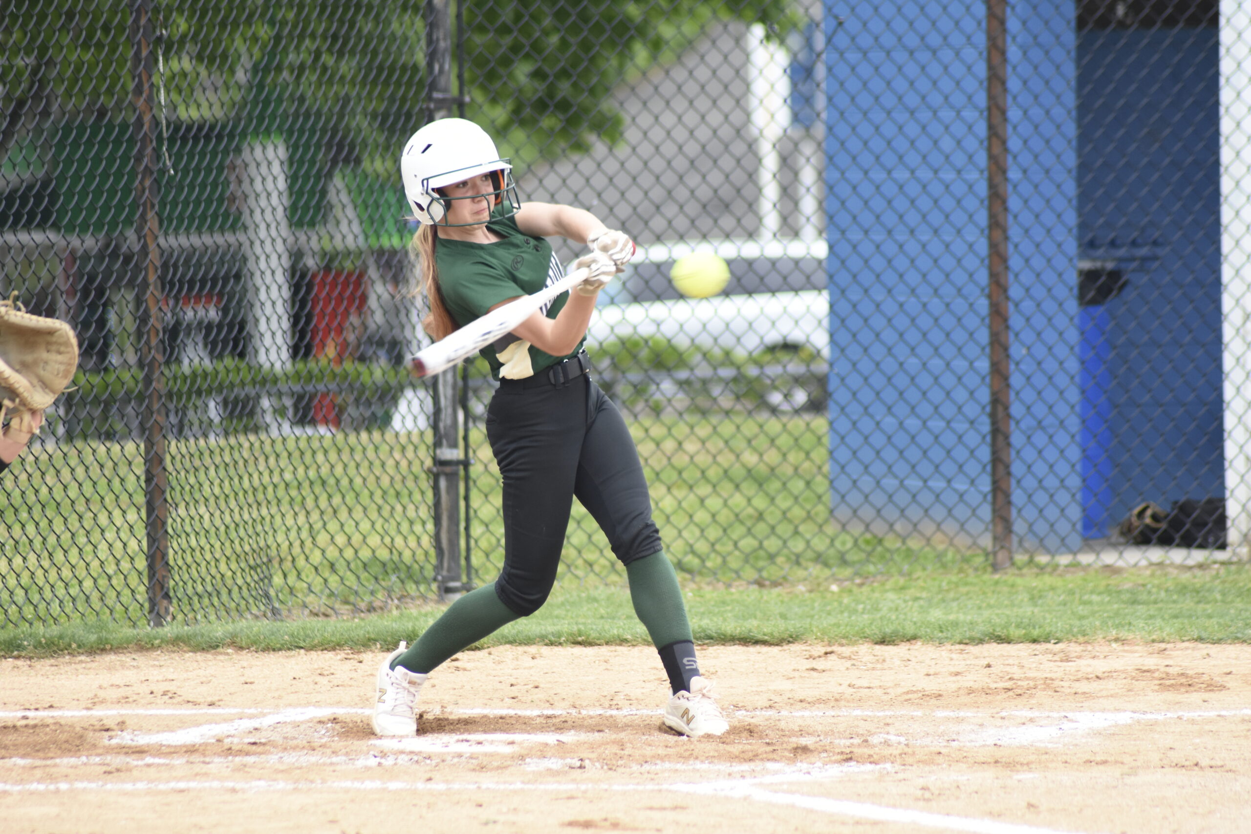 Ashley Erbis led off Friday's game with a double for the Hurricanes.    DREW BUDD
