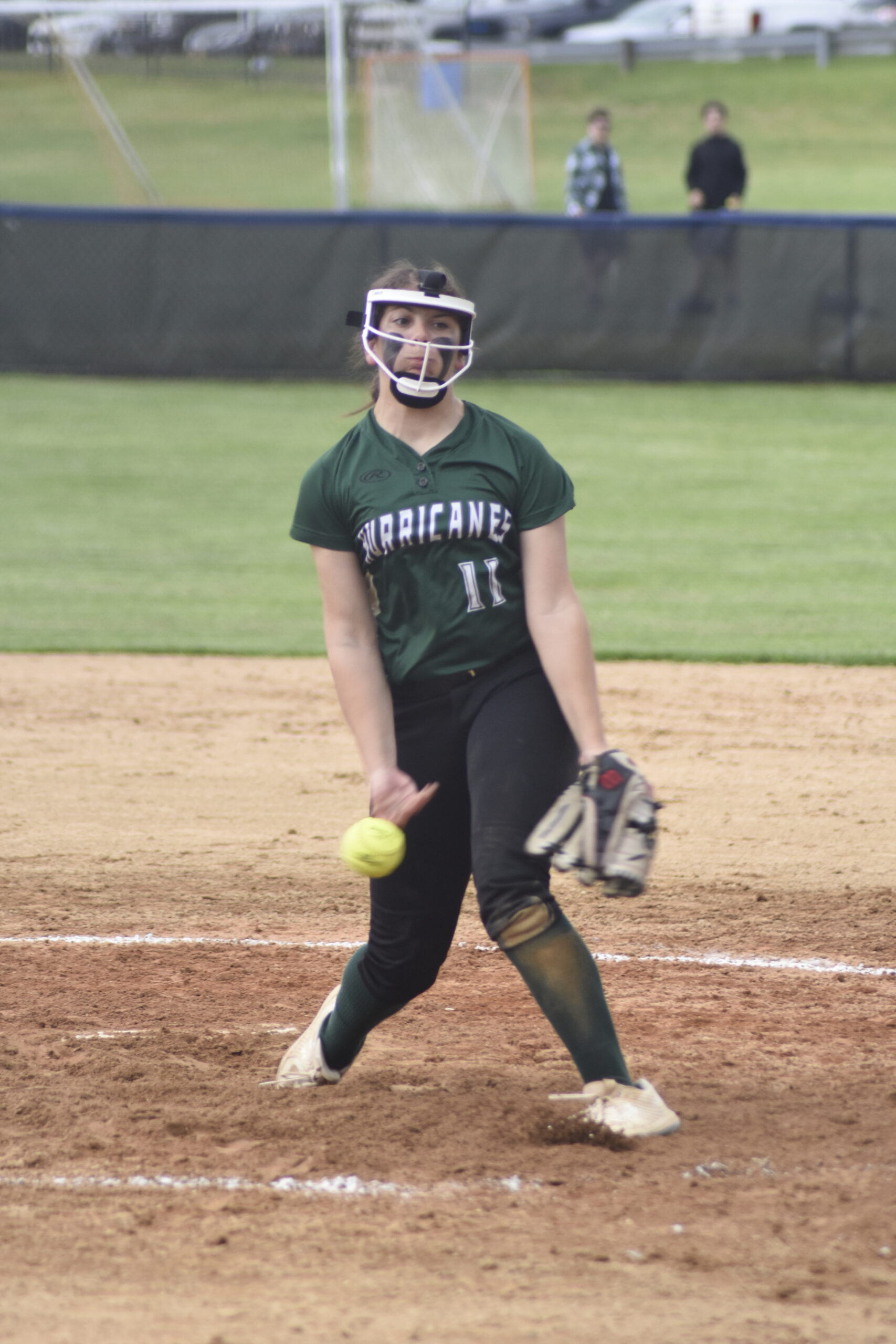 Westhampton Beach eighth-grader Addison Celi struck out 10 in a complete game on Friday.   DREW BUDD