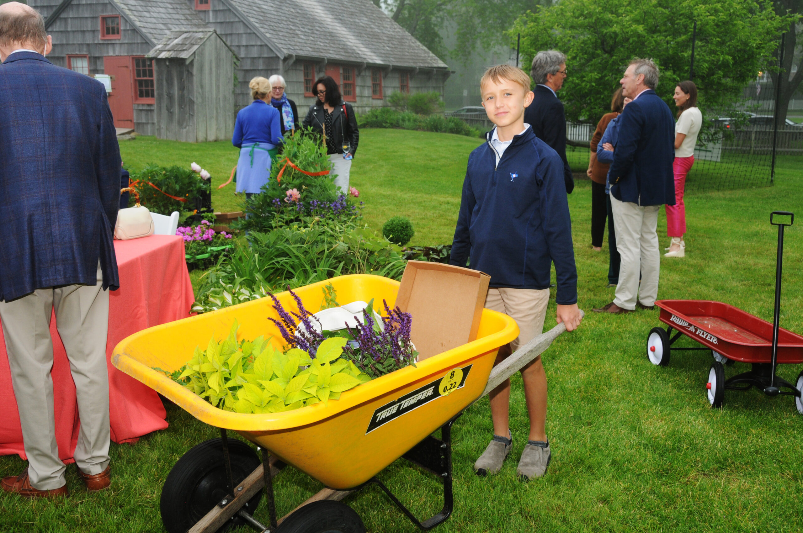Charlie Lockwood at the Garden Club of East Hampton's 46th Annual Garden Party and Plant Sale at Mulford Farm on Friday evening.  RICHARD LEWIN