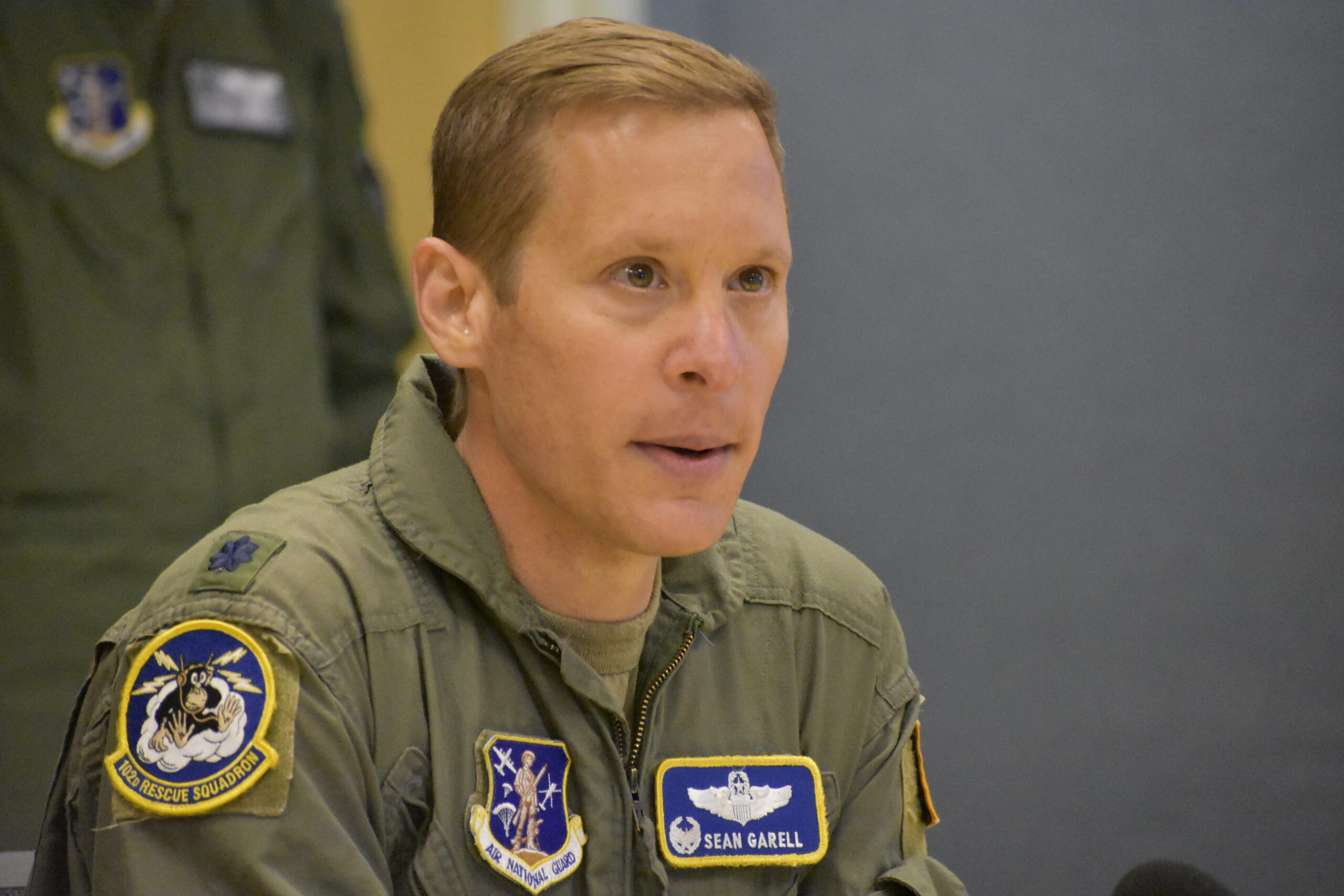Lt. Col. Sean Garell, commander of the aircraft used in the emergency medical supply drop. BRENDAN J. O'REILLY