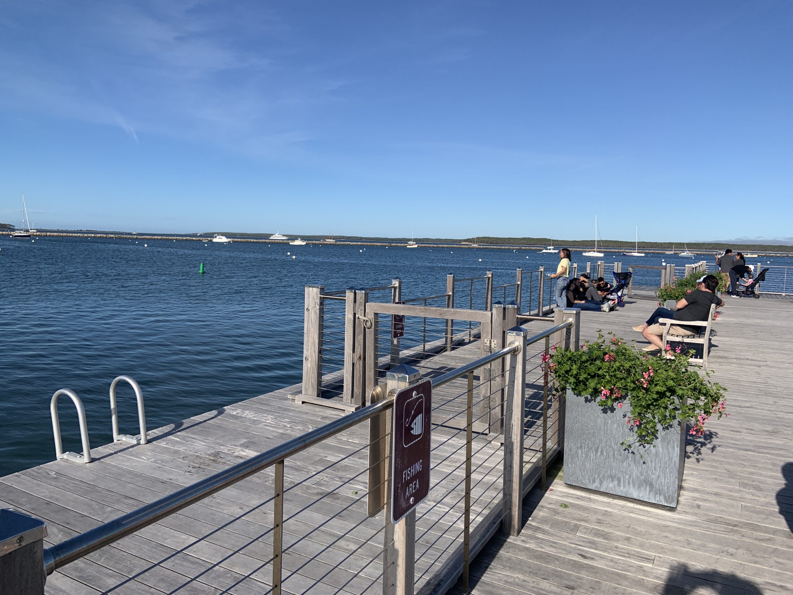 The Peconic Jitney would dock at the northwest corner of Long Wharf, in an area designed for fishing.  STEPHEN J. KOTZ