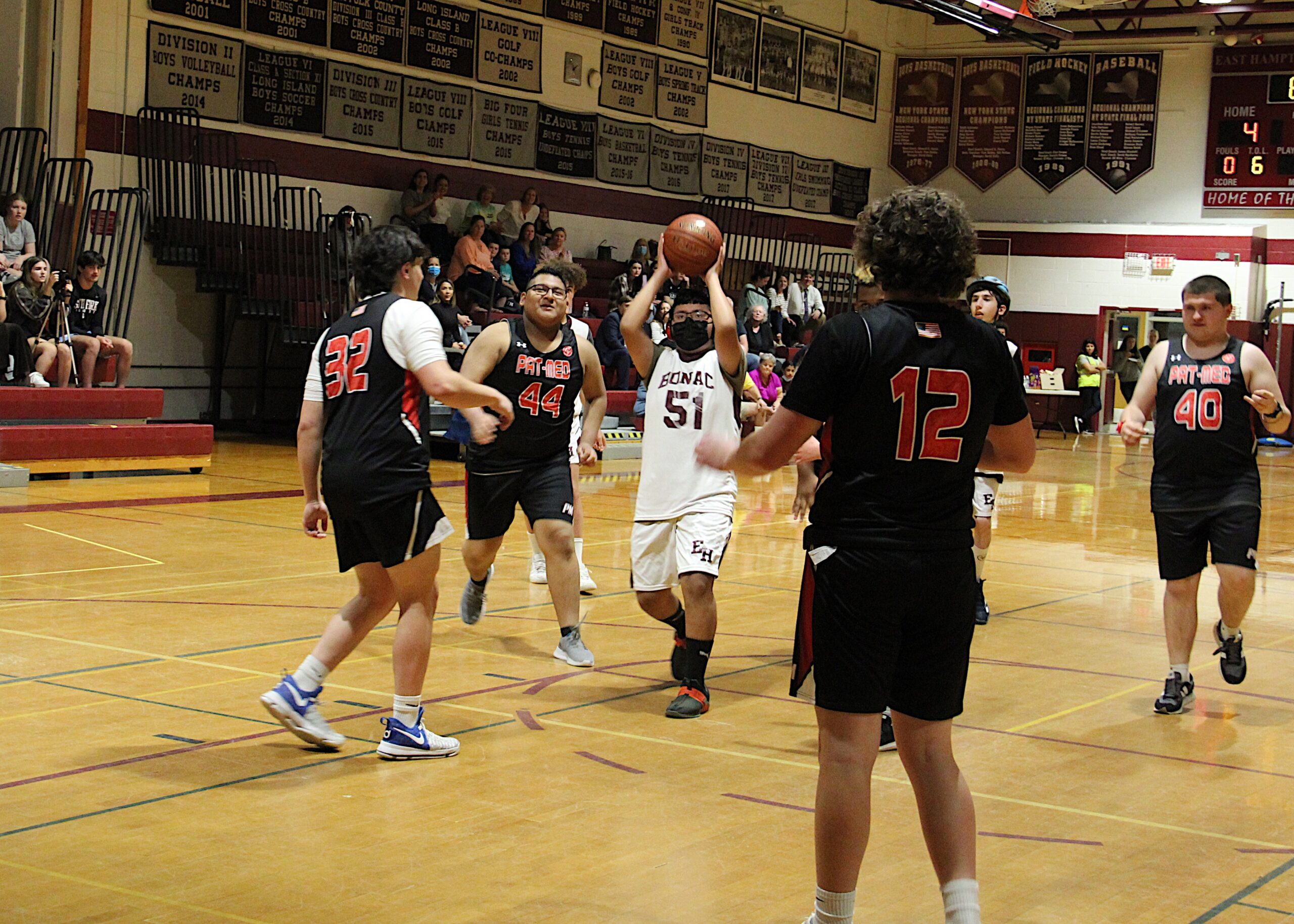 East Hampton hosted its first ever unified basketball game on Monday.   KYRIL BROMLEY