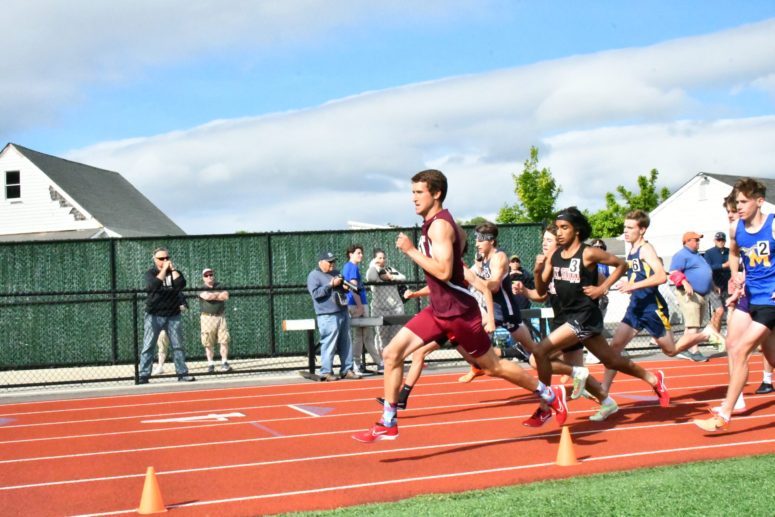 Mariner senior Billy Malone was the county champion in the 800-meter race. MICHELL EMALONE