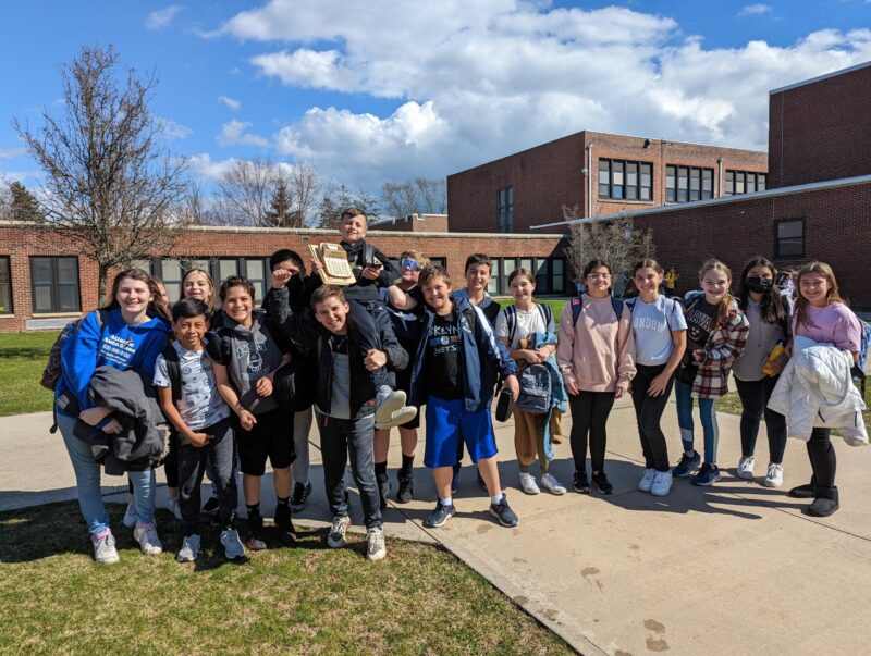Last month, students at Eastport Elementary School hosted a NCAA-inspired March Math Madness Competition. COURTESY EASTPORT-SOUTH MANOR SCHOOL DISTRICT