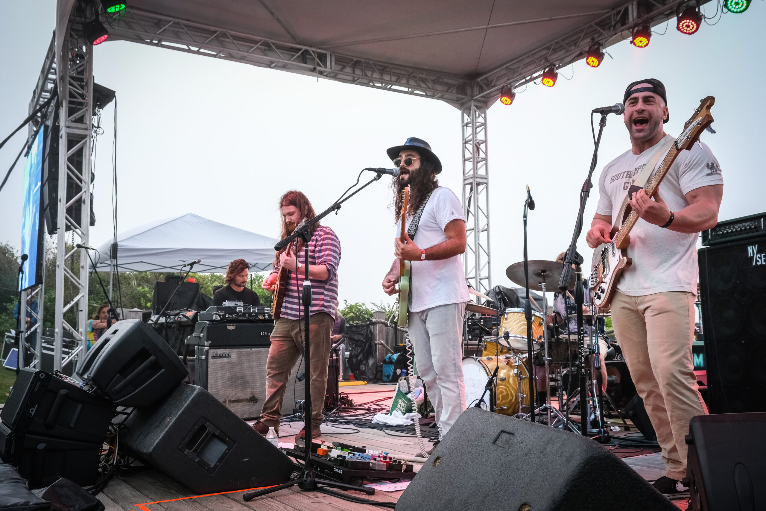 The Montauk Project performing at Montauk Point Lighthouse during a previous Montauk Music Festival. This year, the band will perform again at several festival venues. COURTESY THE ARTISTS
