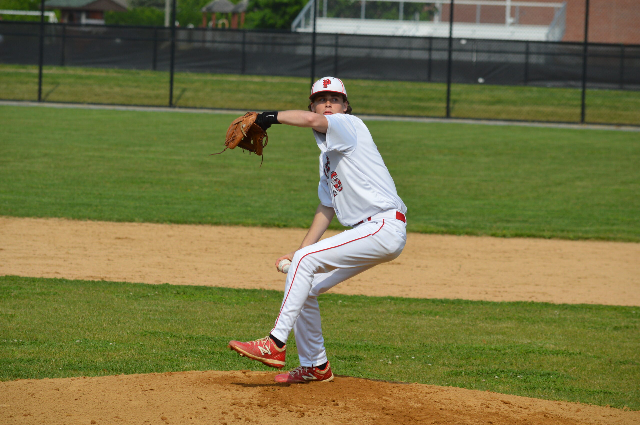 Pierson’s Dan Labrozzi struck out nine and allowed just five hits against rival Southold.   GAVIN MENU
