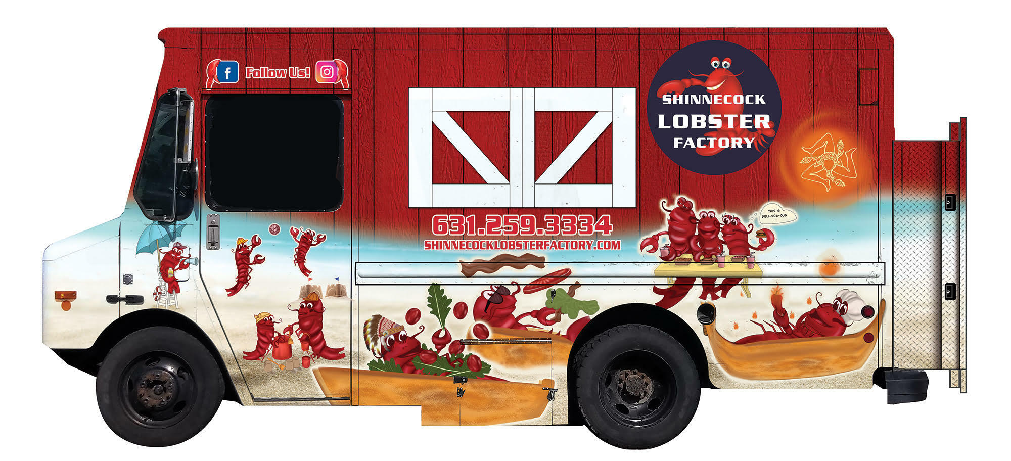The Shinnecock Lobster Factory's newly launched Lobster Roll Food Truck will be rolling soon. COURTESY THE SHINNECOCK LOBSTER FACTORY