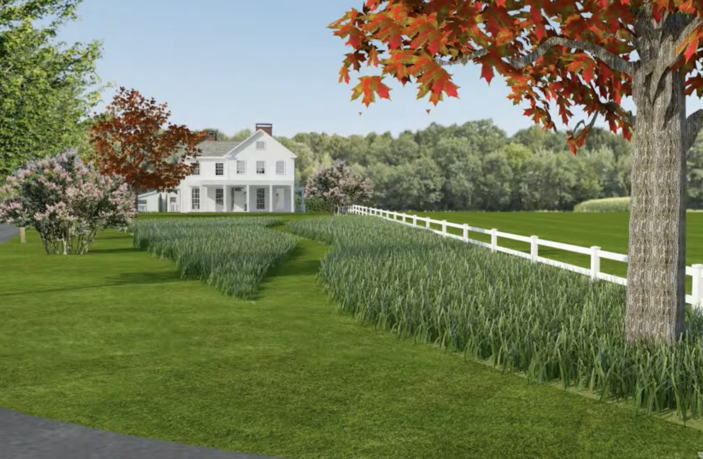 Rendering of proposed Peyton house at 26 Jermain Avenue. HPARB members noted that the rendering does not show the rise in the terrain on which the house will sit.