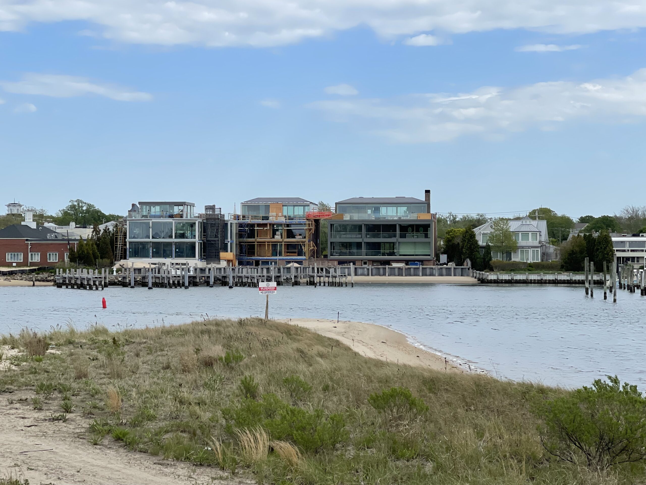 The Bialsky West Water Street condos as seen from North Haven.  ANNE SURCHIN