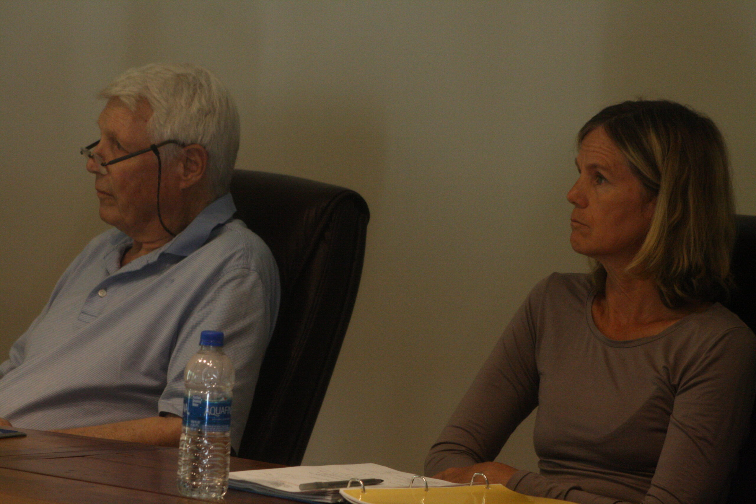 Trustee Marilyn Clark, right, is up for re-election and is running unopposed. CAILIN RILEY