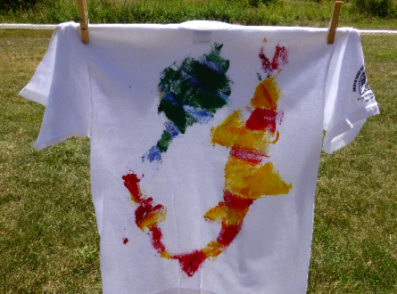 Make Your Own Fish Print t shirt and learn about local fishes