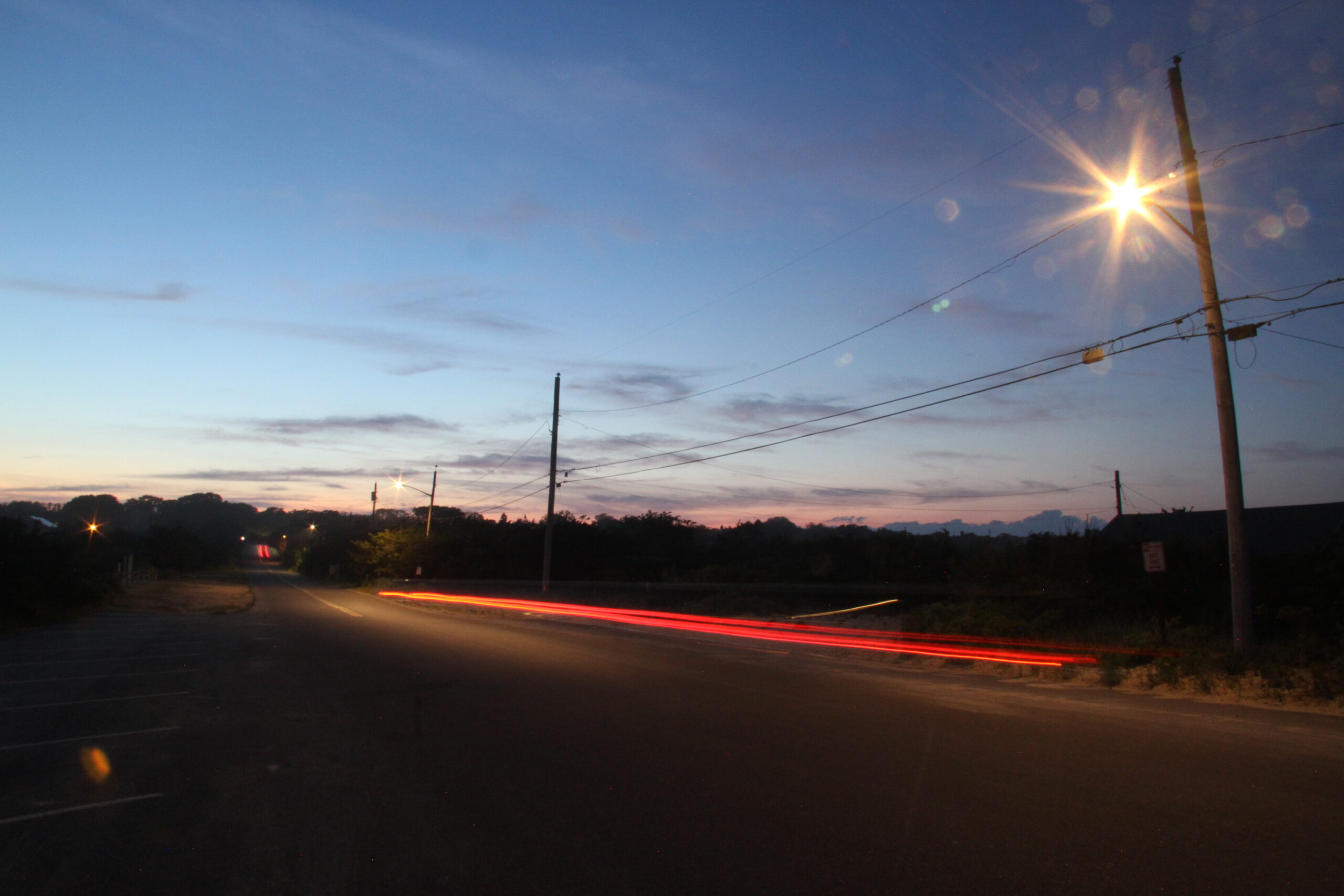 The last two street lights before you get to the beach parking lot at the end of Atlantic Avenue in Amagansett have been fitted with different LED bulbs and the town is asking residents to take a look at them after dark at some point this month and weigh in, through an online survey, about which 