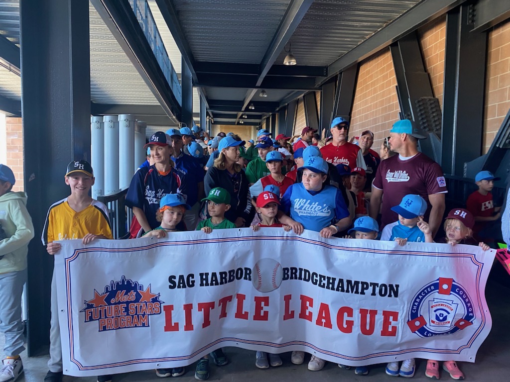 The Sag Harbor/Bridgehampton Little League took part in a parade around Citi Field on Sunday as part of the New York Mets Future Stars program.