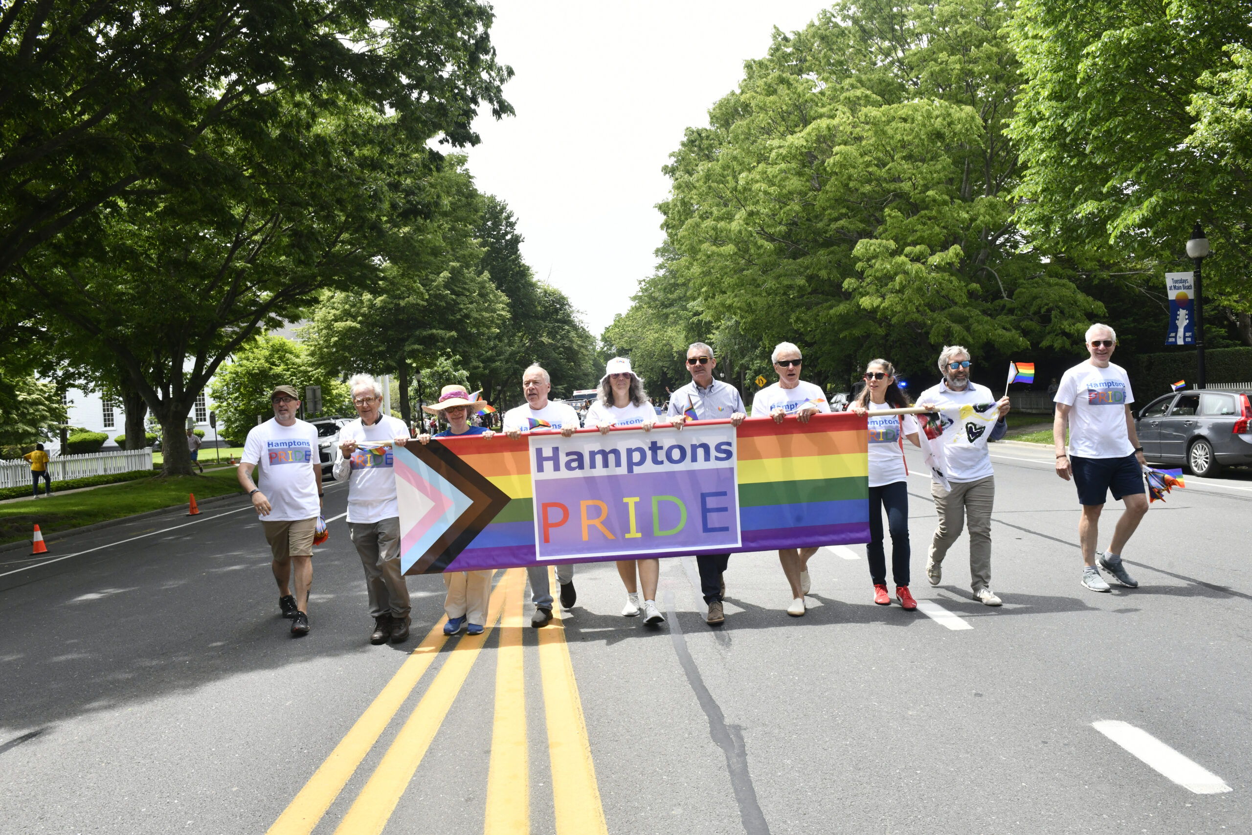 The first-ever Hamptons Pride Parade was held on Saturday in East Hampton.